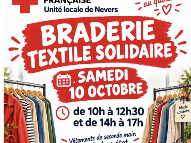 Braderie textile - Croix Rouge de Nevers