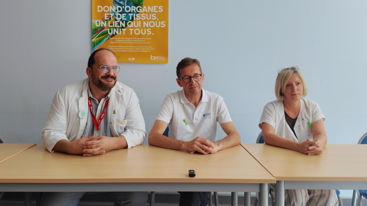 Don d'organes: rencontre avec Joannic, greffé du cœur et deux infirmiers coordinateurs.