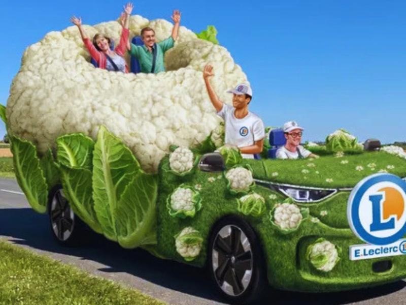 On veut conduire la voiture chou-fleur du Tour de France !